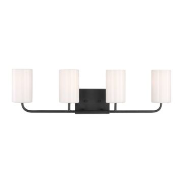 Rhett  Bathroom Vanity Light in Midnight Black by Generation Lighting