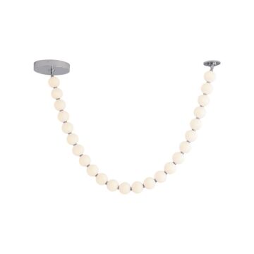 Akoya LED Pendant in Chrome by Alora