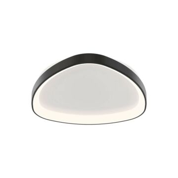 Pyra  Flush Mount in Black by Dals