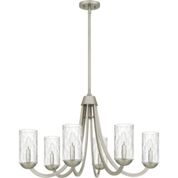 Allard  Chandelier in Brushed Nickel by Quoizel