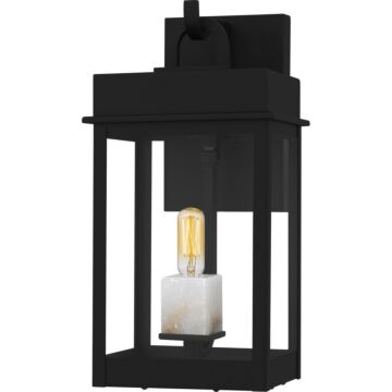 Carmen  Outdoor Wall Lantern in Matte Black by Quoizel