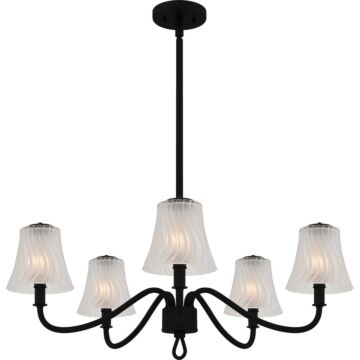 McKinney  Chandelier in Matte Black by Quoizel