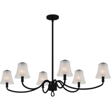 McKinney  Linear Chandelier in Matte Black by Quoizel