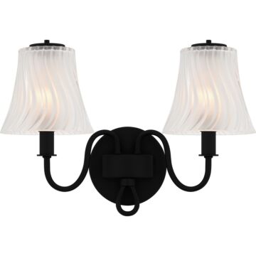 McKinney  Bathroom Bathroom Vanity Light in Matte Black by Quoizel