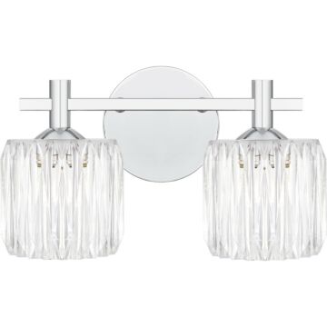 Spade LED Bathroom Bathroom Vanity Light in Polished Chrome by Quoizel