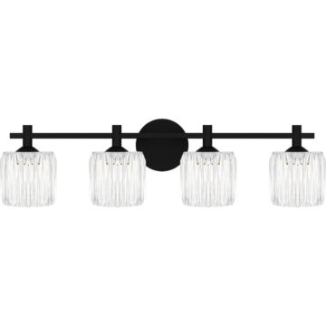 Spade LED Bathroom Bathroom Vanity Light in Matte Black by Quoizel