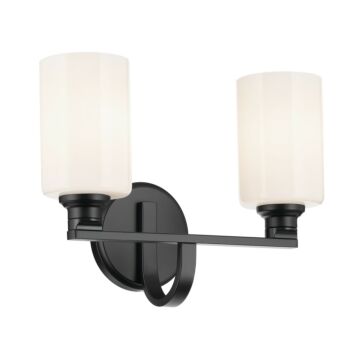 Gioe  Bathroom Vanity Light in Black by Kichler