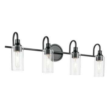Kavi  Bathroom Vanity Light in Black by Kichler