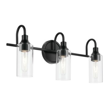 Kavi  Bathroom Vanity Light in Black by Kichler