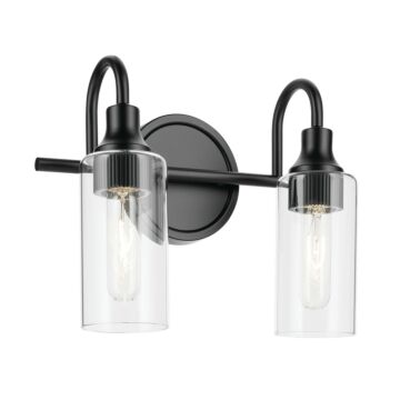 Kavi  Bathroom Vanity Light in Black by Kichler