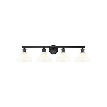 Carver  Bathroom Vanity Light in Matte Black by Golden Lighting