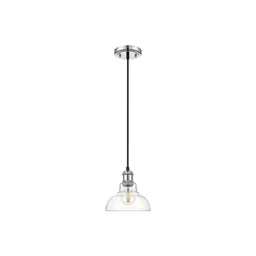 Carver  Mini Pendant in Chrome by Golden Lighting
