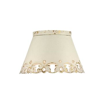 Eloise  Flush Mount in Antique Ivory by Golden Lighting