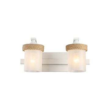 Chatham  Bathroom Vanity Light in Natural White by Golden Lighting