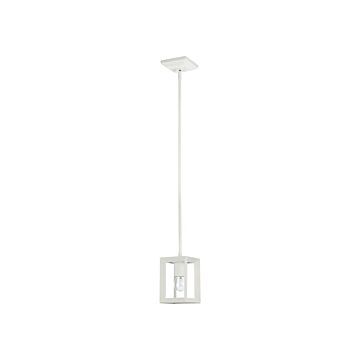Smyth  Mini Pendant in Natural White by Golden Lighting