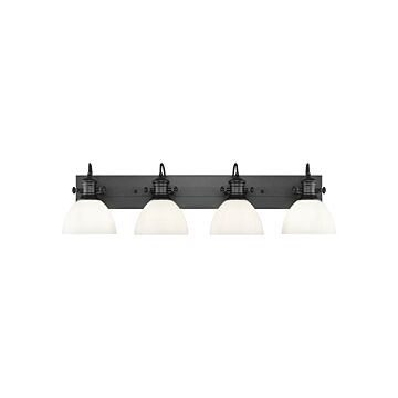 Hines  Bathroom Vanity Light in Matte Black by Golden Lighting