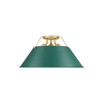 Orwell  Flush Mount in Brushed Champagne Bronze by Golden Lighting