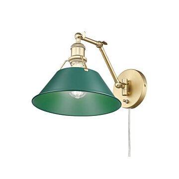 Orwell  Swing Arm Wall Sconce in Brushed Champagne Bronze by Golden Lighting