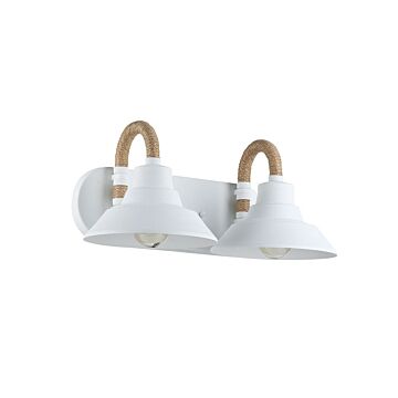 Journey  Bathroom Vanity Light in Natural White by Golden Lighting