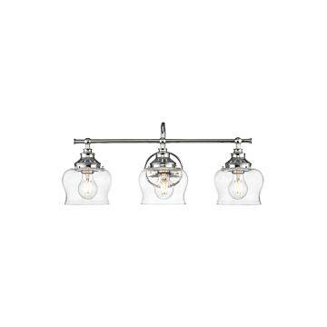 Daphne  Bathroom Vanity Light in Chrome by Golden Lighting