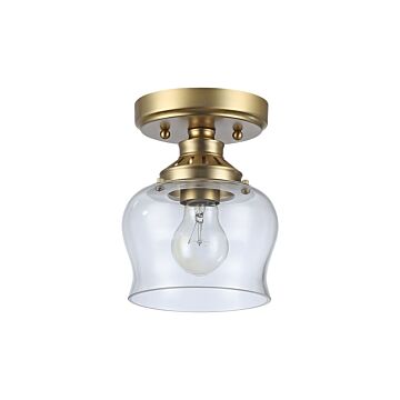 Daphne  Semi-Flush Mount in Brushed Champagne Bronze by Golden Lighting