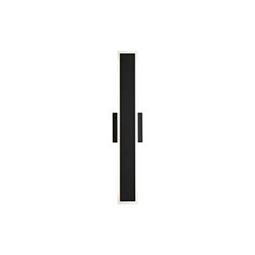 Obsidian LED Outdoor Wall Sconce in Sand Black by Golden Lighting