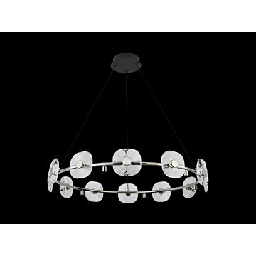 Celestia LED Chandelier in Chrome by Golden Lighting