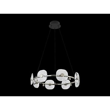 Celestia LED Chandelier in Chrome by Golden Lighting