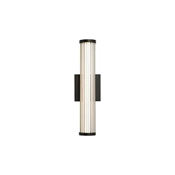 Rodara LED Outdoor Wall Sconce in Matte Black by Golden Lighting