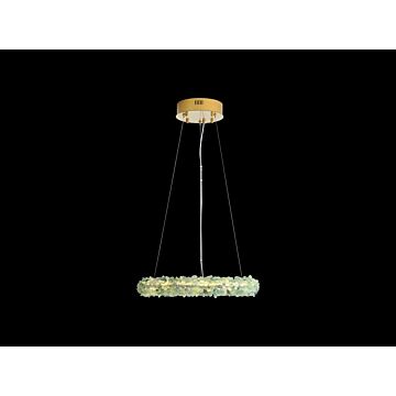 Corallo LED Chandelier in Turquoise by Golden Lighting