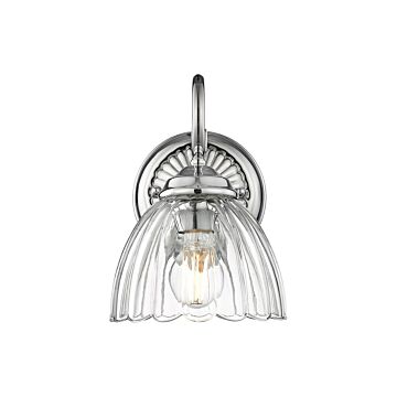 Audra  Wall Sconce in Chrome by Golden Lighting