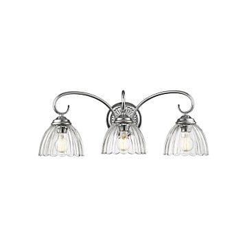 Audra  Bathroom Vanity Light in Chrome by Golden Lighting