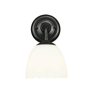 Dorinda  Wall Sconce in Matte Black by Golden Lighting