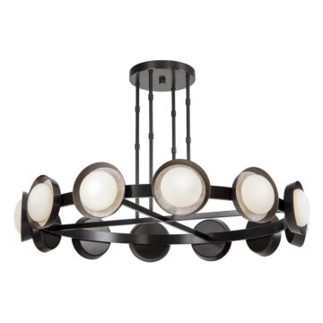 Alonso LED Chandelier in Urban Bronze by Alora