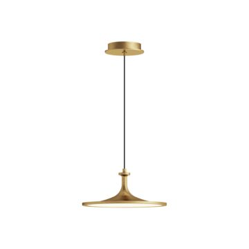 Issa LED Pendant in Brushed Gold by Alora