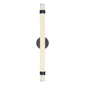 Madison LED Wall Bathroom Vanity Light in Urban Bronze Glossy Opal by Alora