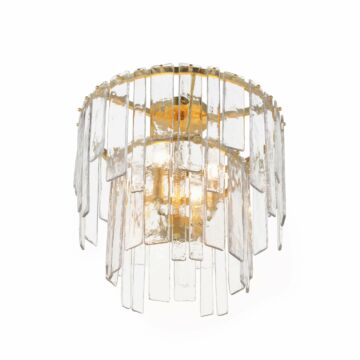 Warren  Semi Flush Mount Pendant in Gold Leaf by Maxim