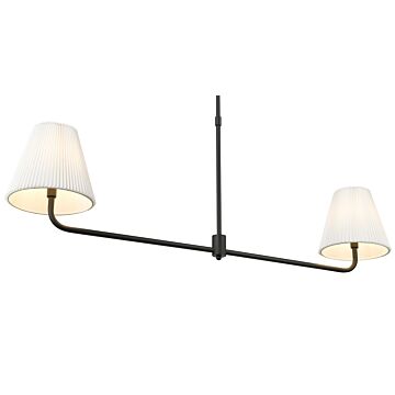 Ami  Island Chandelier in Matte Black by Millennium Lighting
