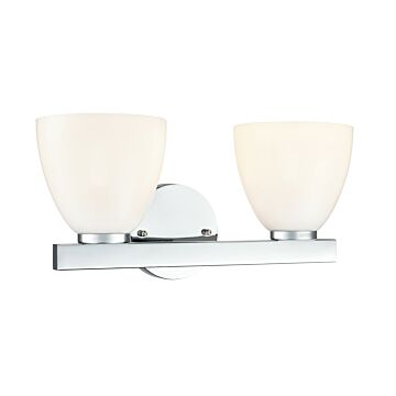 Apria  Bathroom Vanity Light in Polished Chrome by Millennium Lighting