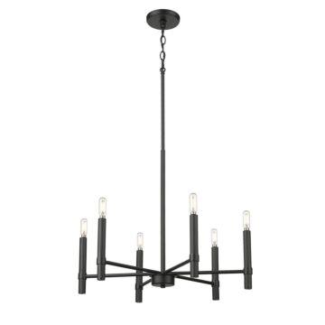 Skyva  Chandelier in Matte Black by Millennium Lighting