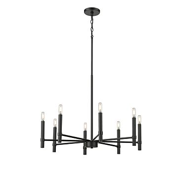 Skyva  Chandelier in Matte Black by Millennium Lighting