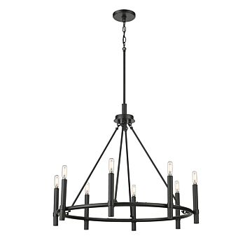 Skyva  Chandelier in Matte Black by Millennium Lighting