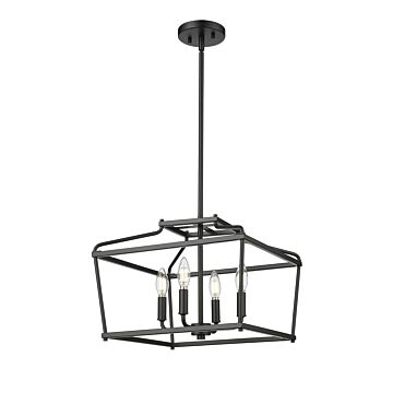 Nellita  Pendant in Matte Black by Millennium Lighting