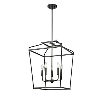 Nellita  Pendant in Matte Black by Millennium Lighting
