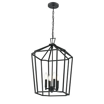 Hylena  Chandelier in Textured Black by Millennium Lighting