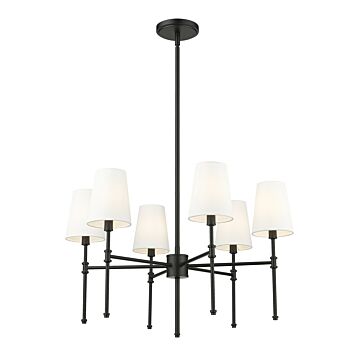 Adorra  Chandelier in Matte Black by Millennium Lighting