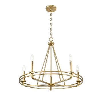 Jody  Chandelier in Vintage Brass by Millennium Lighting