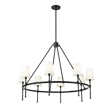 Adorra  Chandelier in Matte Black by Millennium Lighting