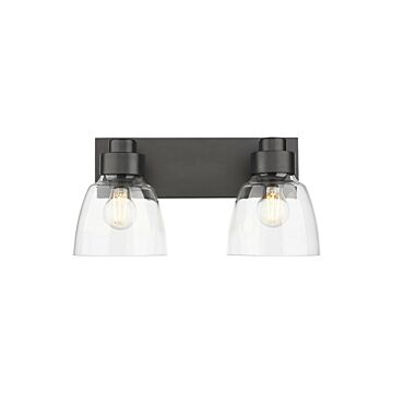 Remy  Bathroom Vanity Light in Matte Black by Golden Lighting