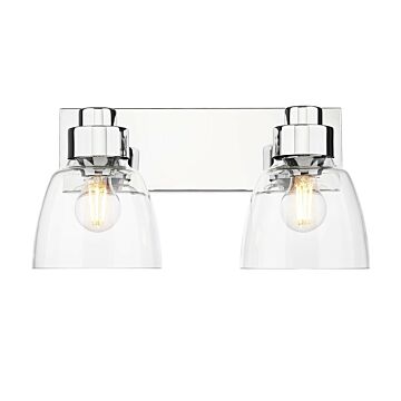 Remy  Bathroom Vanity Light in Chrome by Golden Lighting